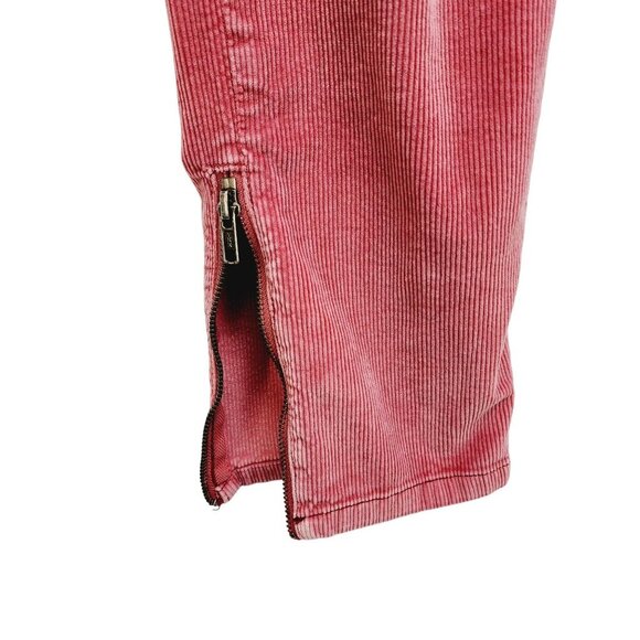 Pilcro Corduroy pants Skinny The Letterpress Womens Red With Ankle Zippers SZ 29 - Picture 11 of 16